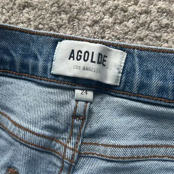 Agolde Nico High Rise Slim Fit colorway is Rooted size 24 - Picture 6 of 13